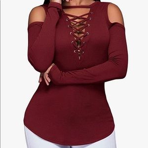 Women’s Sexy Deep V-Neck Top